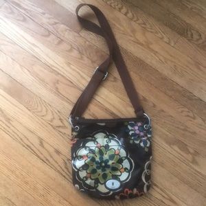 Fossil key•per crossbody bag